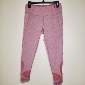 CALIA by Carrie Underwood Dusty‎ Pink Rose Heather 7/8 Leggings Size Medium